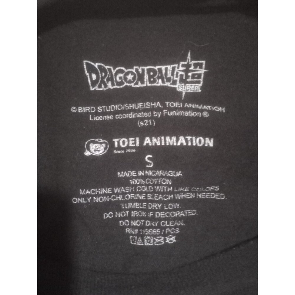 Dragon Ball Z T Shirt Size Small Black Ultra Instinct Graphic Short Sleeve Men S - Picture 7 of 9